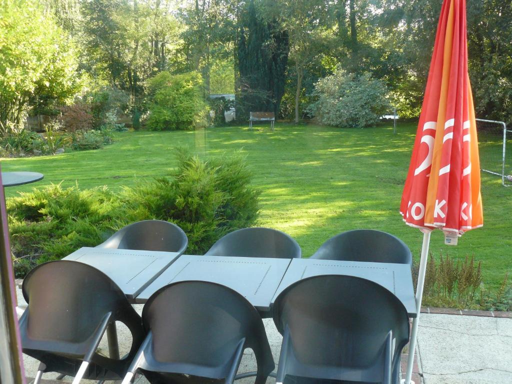 Zahrada ubytování Les Mésanges