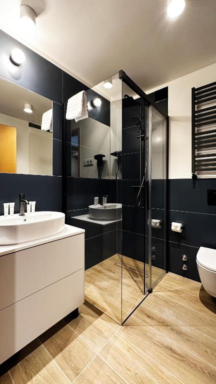 Kúpeľňa v ubytovaní Hotel Szydłowski