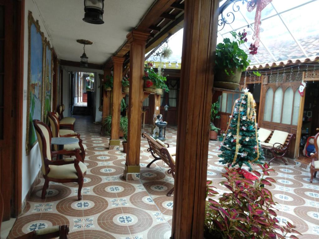 Posezení v ubytování Casa Larimar