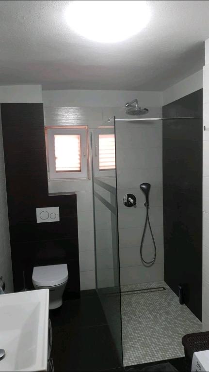 Koupelna v ubytování Deluxe Apartment Nika