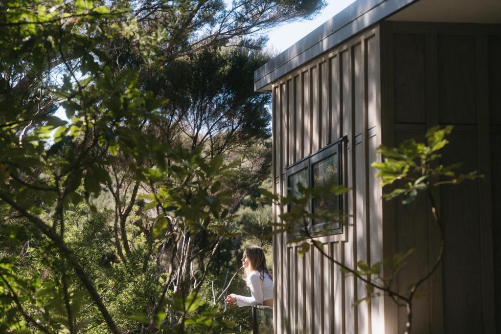Zahrada ubytování Treehouse Hideaway at Rekindle Tree houses