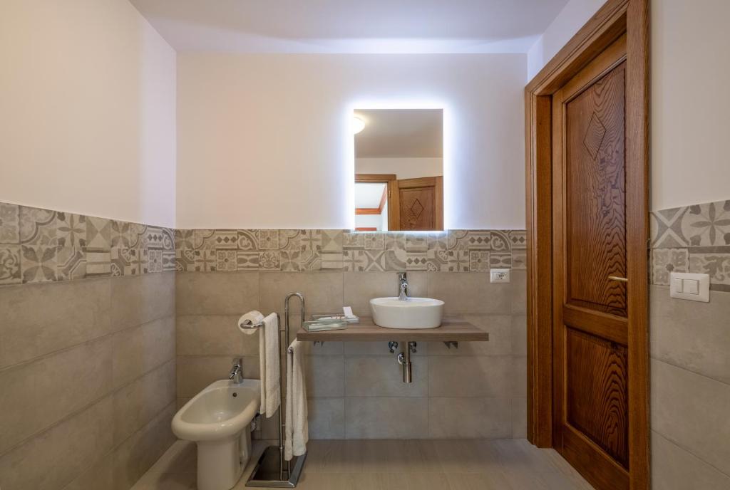 Koupelna v ubytování Gargiulo Suites