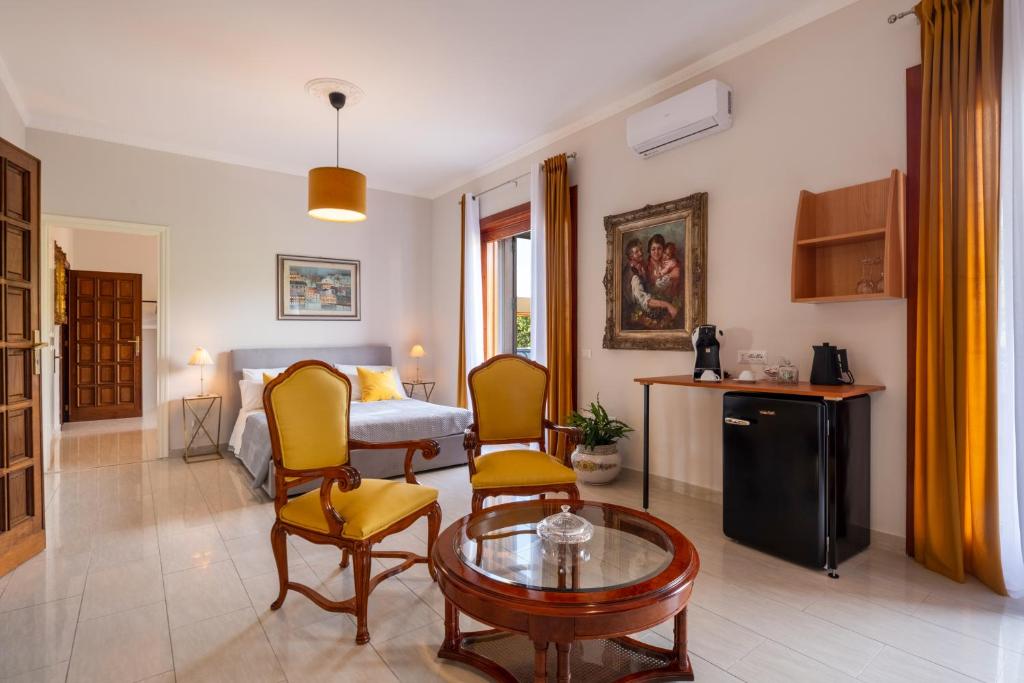 Posezení v ubytování Gargiulo Suites