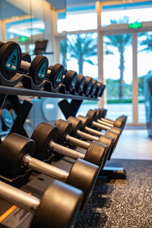 Fitness centrum a/nebo fitness zařízení v ubytování MGM Shenzhen