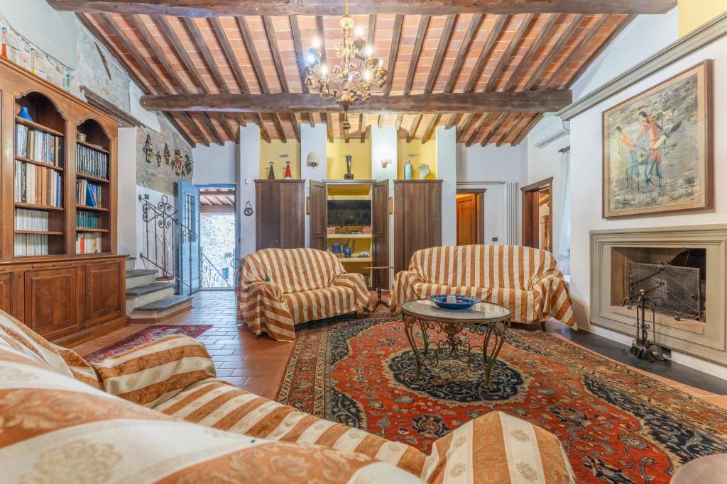Posezení v ubytování Mulino di Castelvecchio