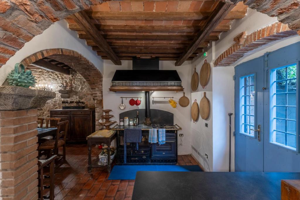 Kuchyň nebo kuchyňský kout v ubytování Mulino di Castelvecchio