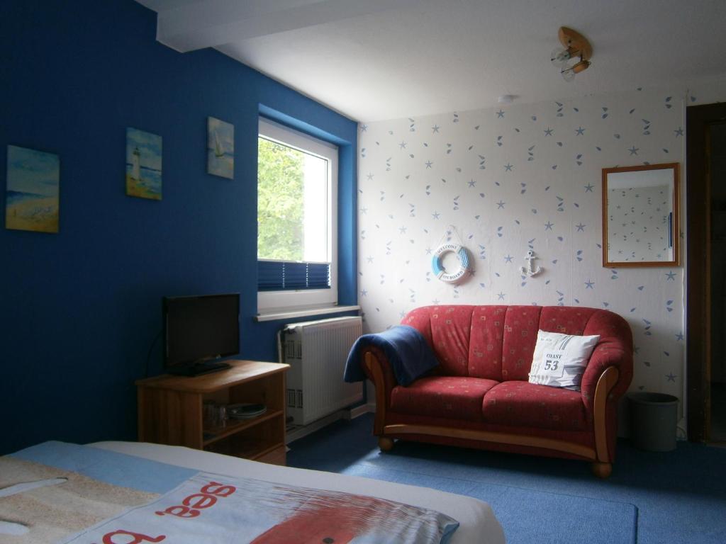 Postel nebo postele na pokoji v ubytování Haus Steinbach