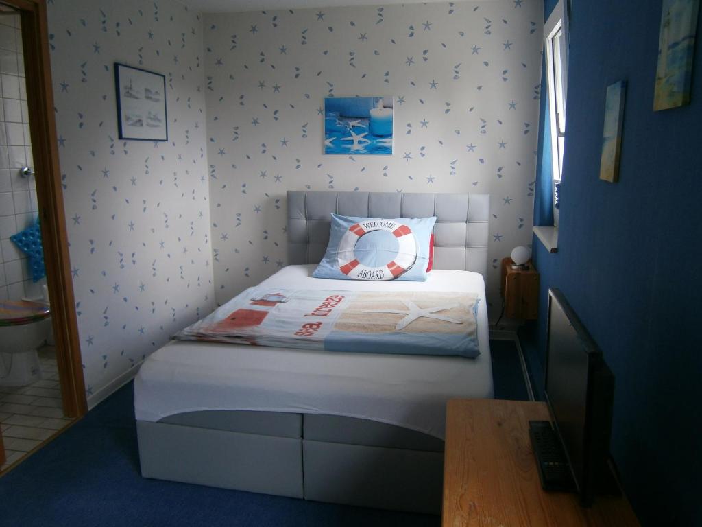 Postel nebo postele na pokoji v ubytování Haus Steinbach