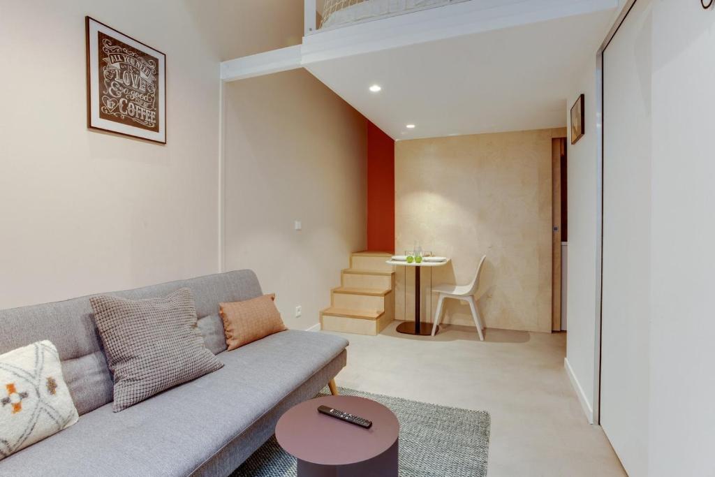 Posezení v ubytování GuestReady - Hotel de Ville - Hypercentre