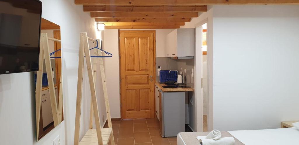 Kuchyň nebo kuchyňský kout v ubytování Apart-Hotel Llazari