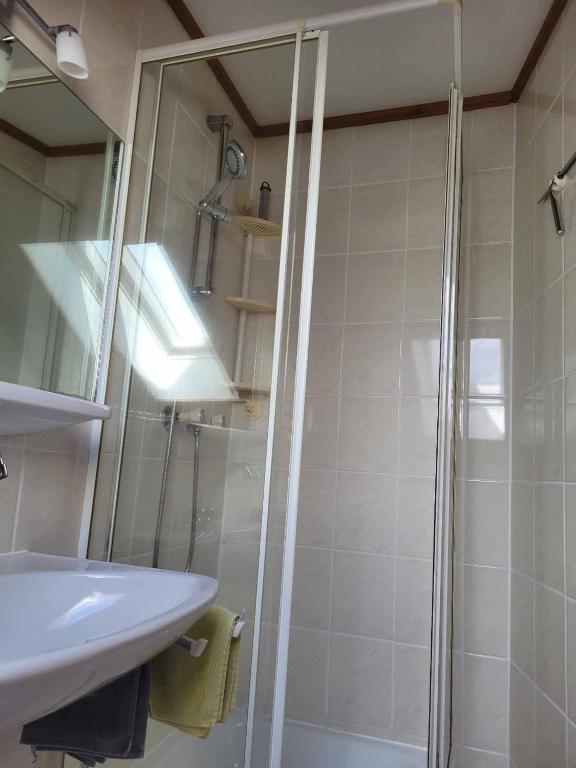 Koupelna v ubytování Haus Resi