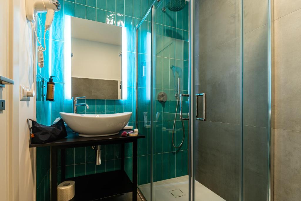 Koupelna v ubytování Verdeaqua Rooms