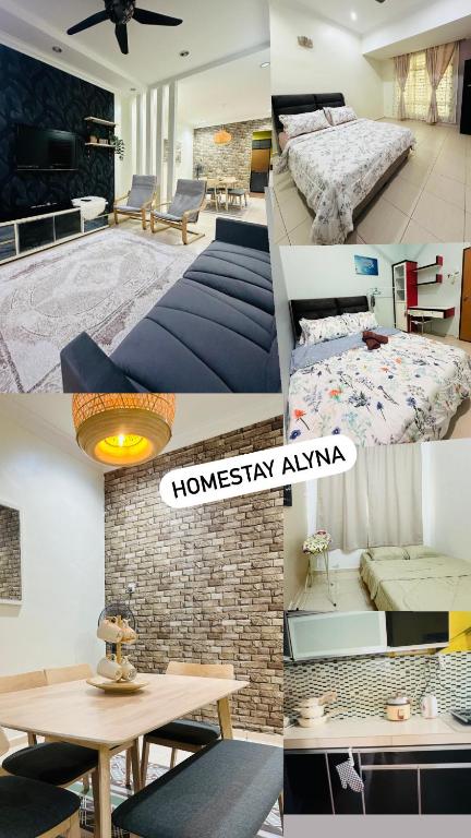 Postel nebo postele na pokoji v ubytování Homestay AlyNa