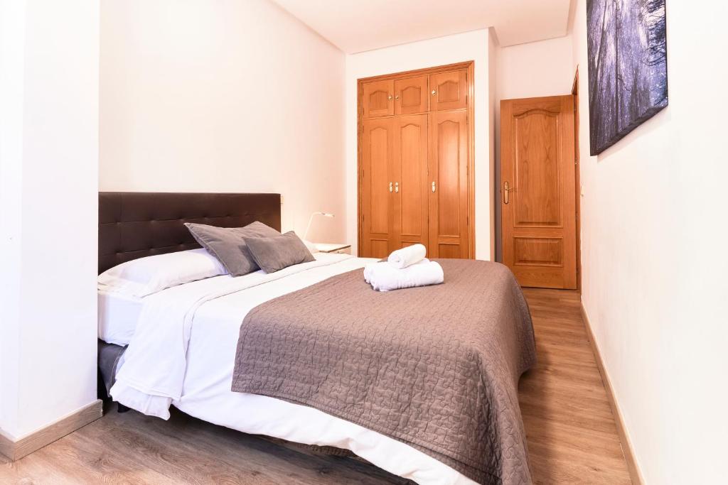 Postel nebo postele na pokoji v ubytování Alojamiento Santa Rosa