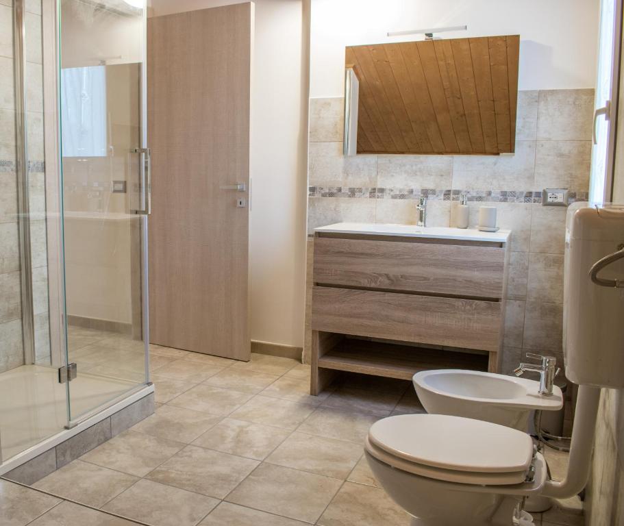 Koupelna v ubytování Casa Genisi