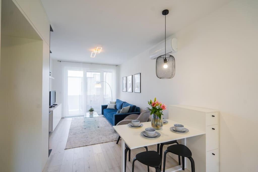 Posezení v ubytování Blue Dream Apartman