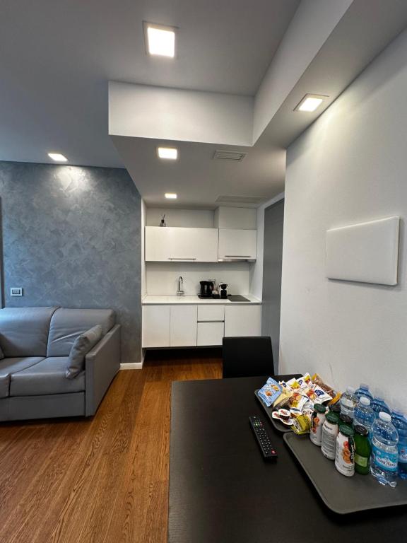 Kuchyň nebo kuchyňský kout v ubytování GRANDI 32 Boutique Residence