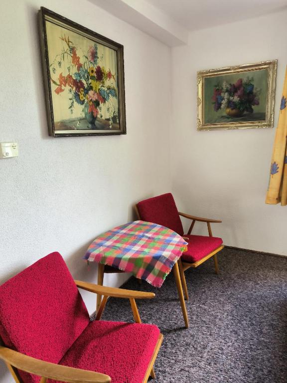 Posezení v ubytování Chata Rybná 18