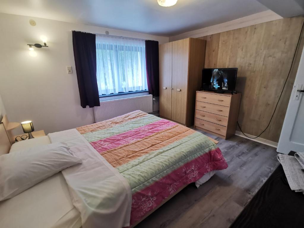 Postel nebo postele na pokoji v ubytování Chez Phil