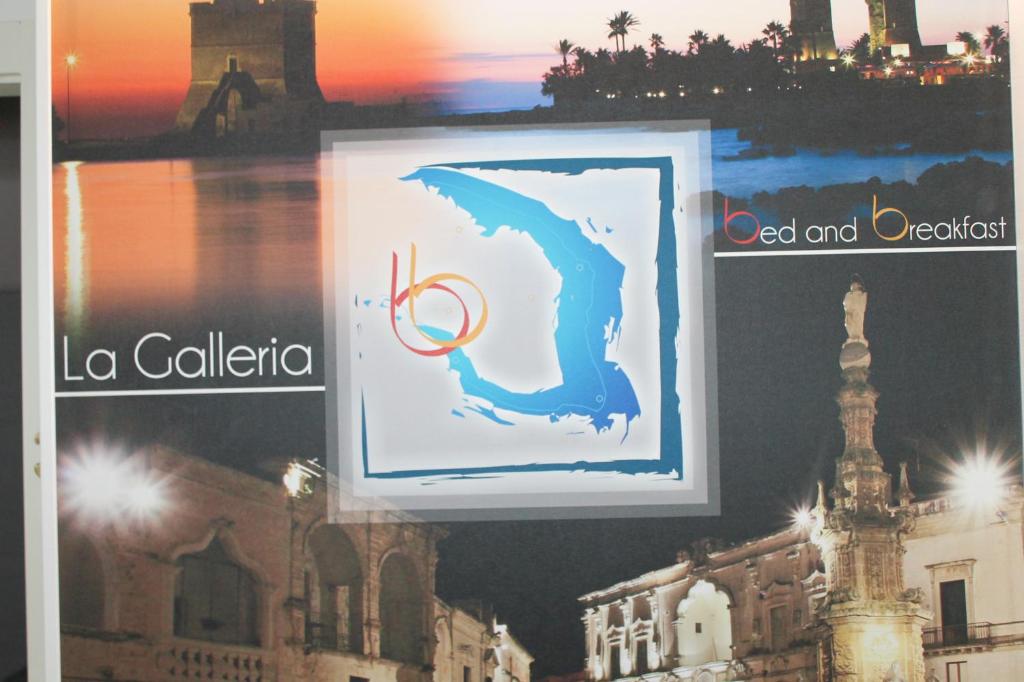 um cartaz com uma imagem de uma cidade em B&B La Galleria em Nardò