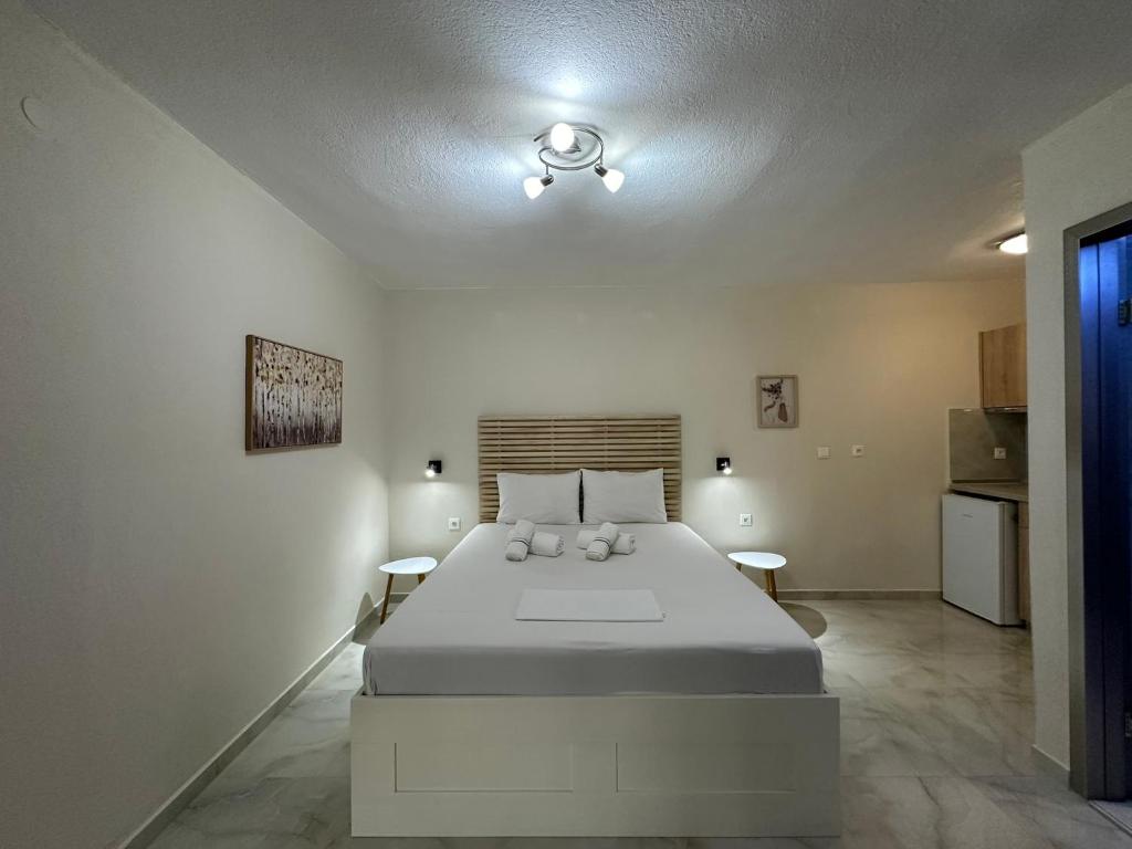 Postel nebo postele na pokoji v ubytování Hotel Argilos
