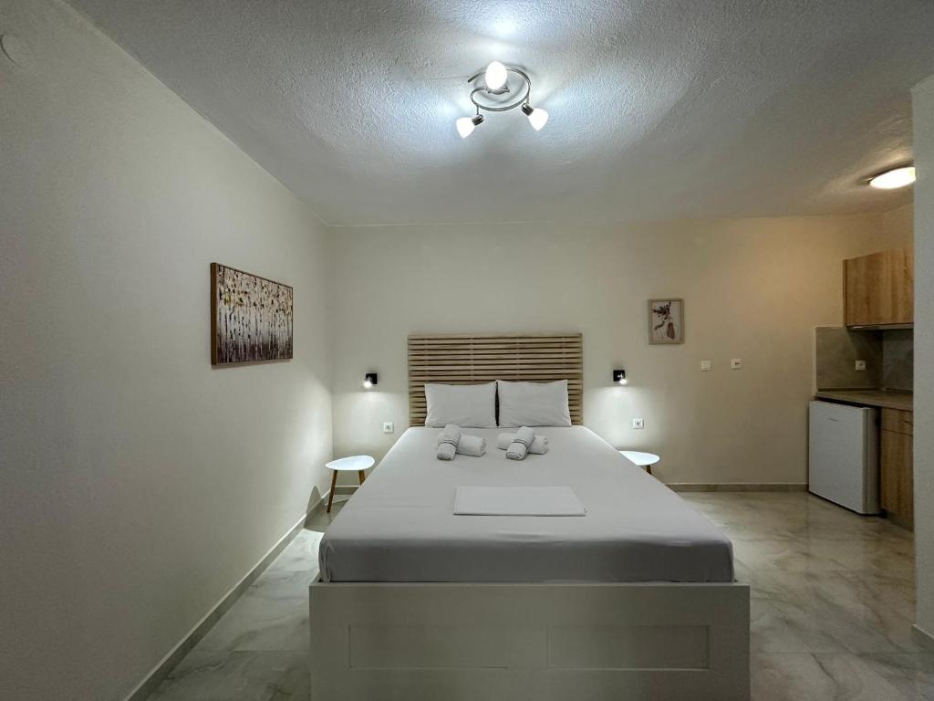 Postel nebo postele na pokoji v ubytování Hotel Argilos