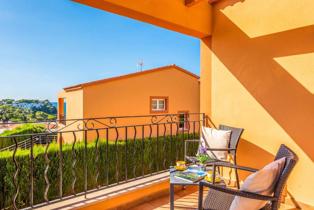Balkón nebo terasa v ubytování Villa Marcolis Playa