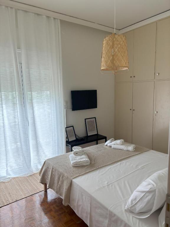 Letto o letti in una camera di Linear Flat - City Center - Private Parking