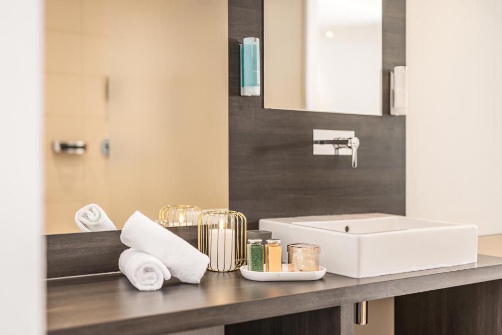 Koupelna v ubytování zum Senner Suites Zillertal