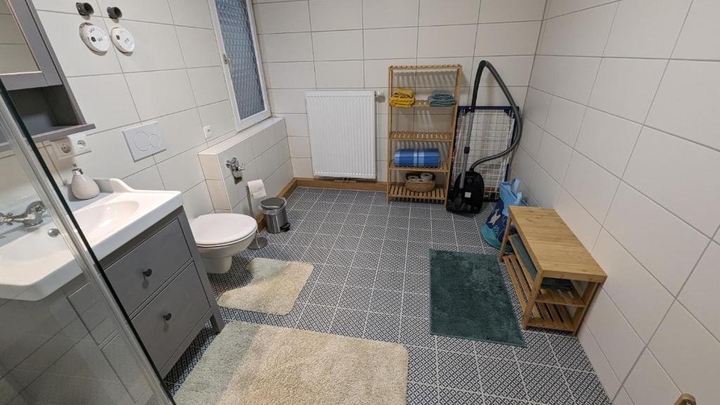 Koupelna v ubytování Ferienwohnung Michelskeller