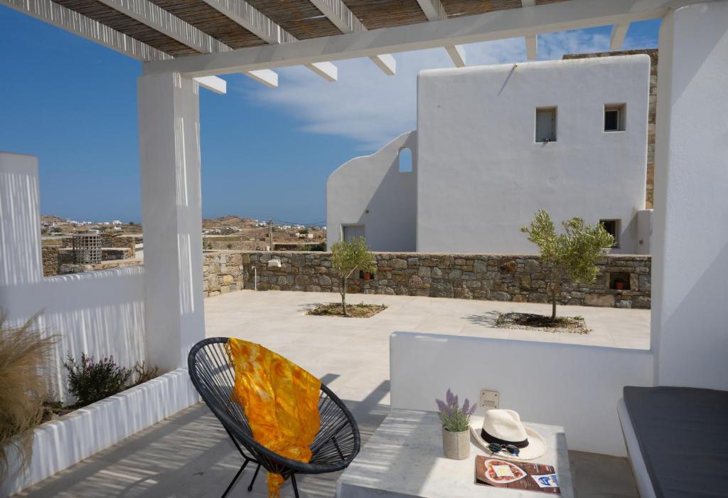 Balkón nebo terasa v ubytování Sol Mykonos Studios
