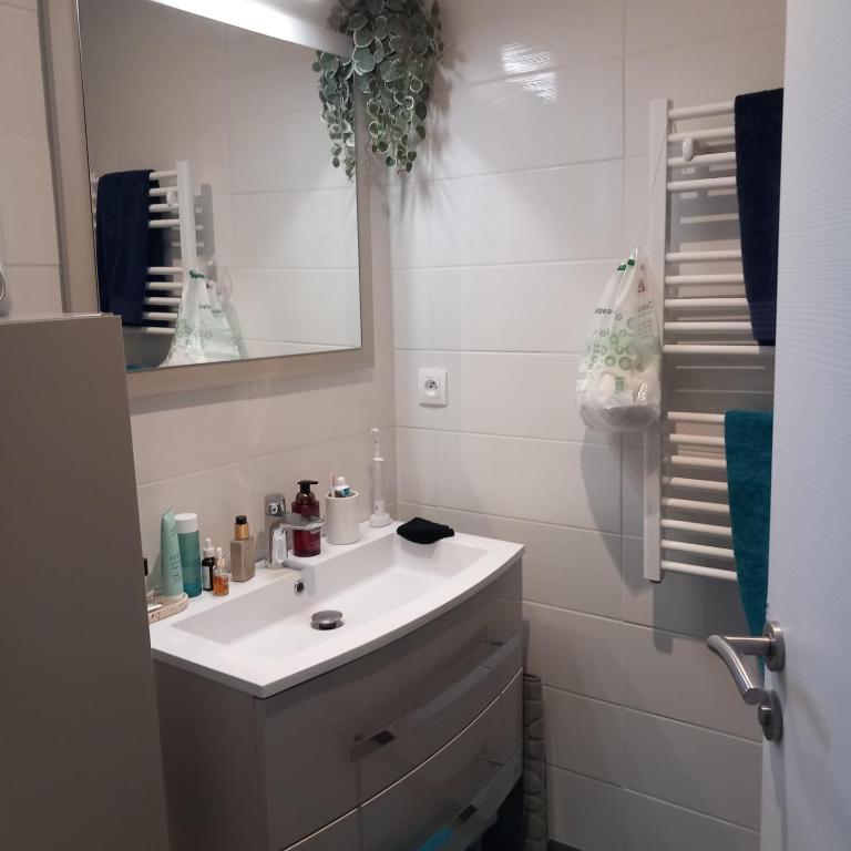 Koupelna v ubytování Chambre tout confort