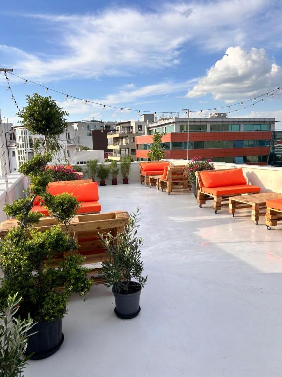 Balkón nebo terasa v ubytování Graffiti Hotel