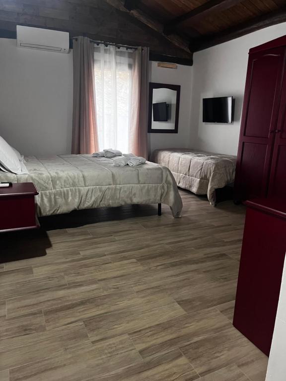 Postel nebo postele na pokoji v ubytování Is Cubas
