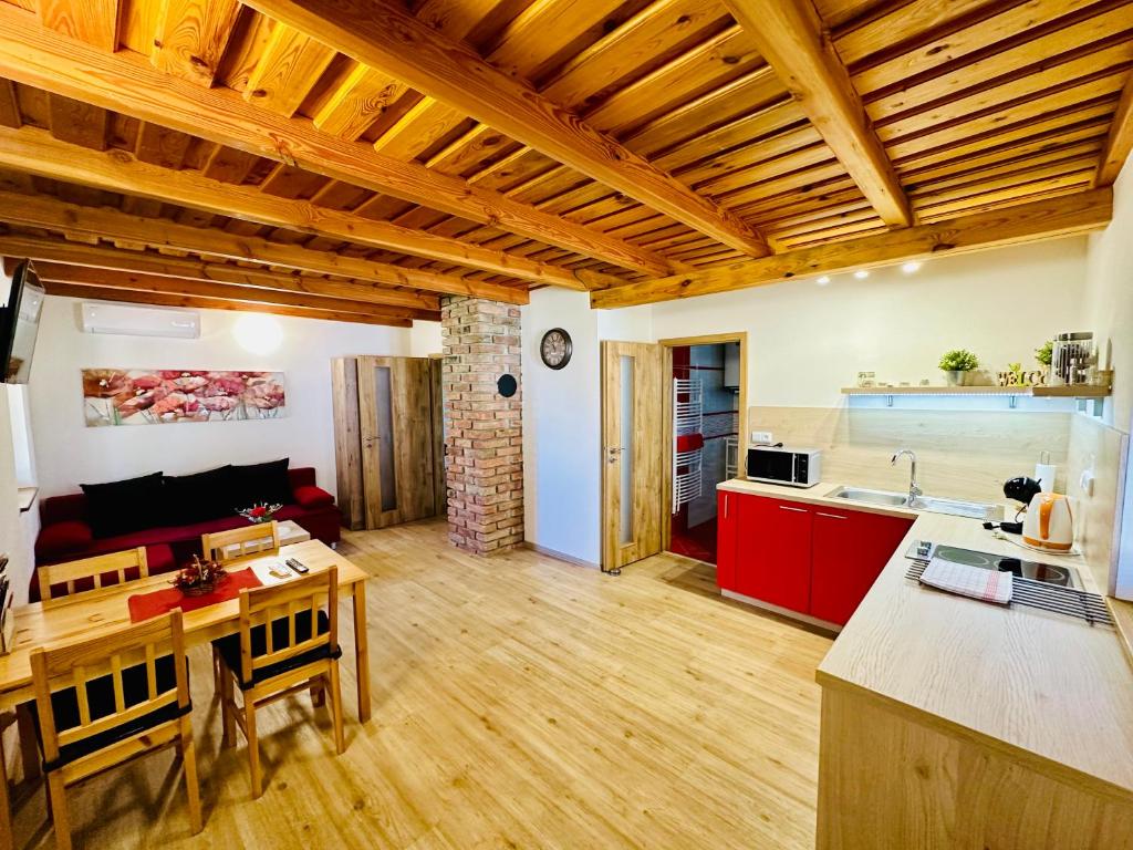 Kuchyň nebo kuchyňský kout v ubytování Elements Lednice