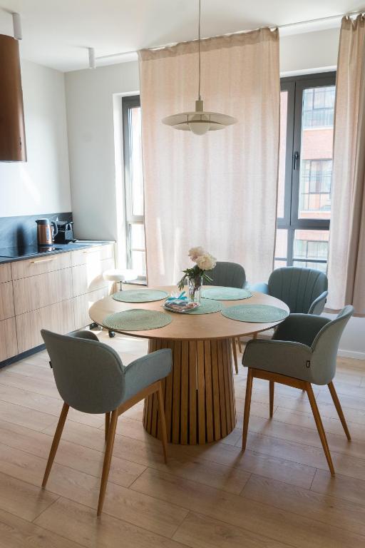 Kuchyňa alebo kuchynka v ubytovaní Doki STARling Apartment