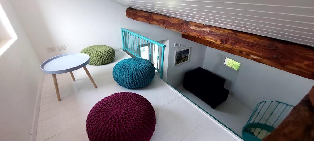TV a/nebo společenská místnost v ubytování Casa Colore