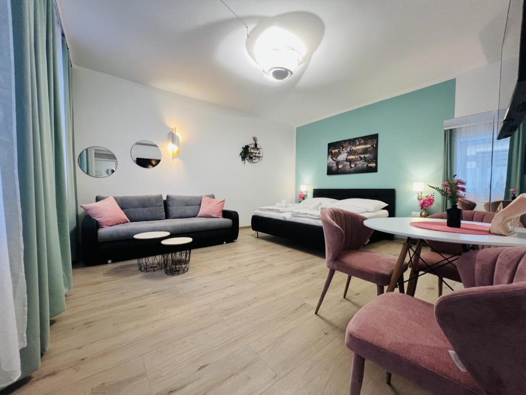 Posezení v ubytování WF-Apartment Westbahnhof