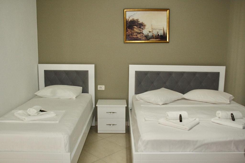 Postel nebo postele na pokoji v ubytování Villa Kreshta