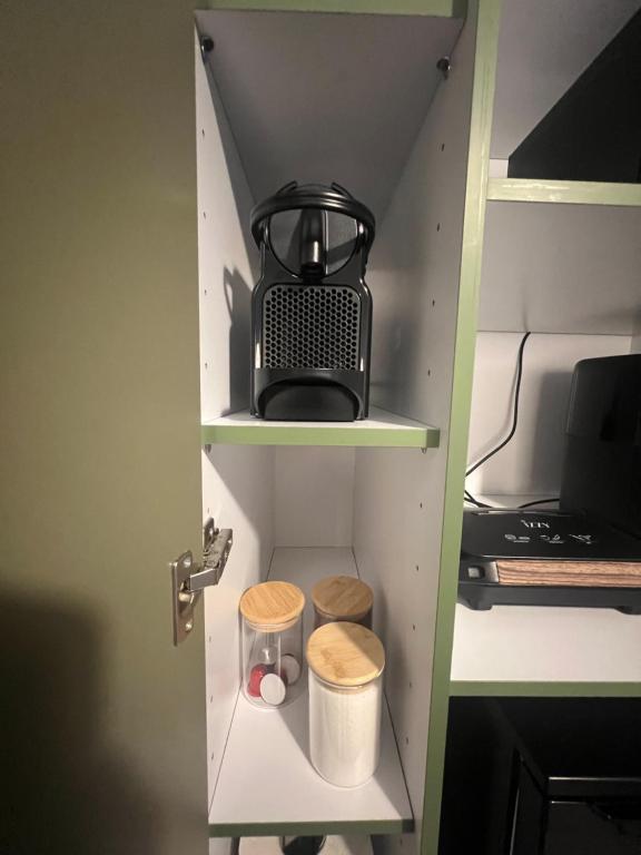 Kuchyň nebo kuchyňský kout v ubytování Munda suites