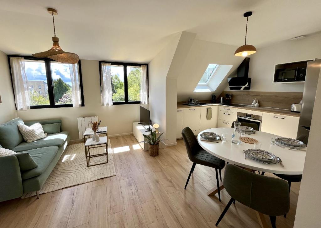 Kuchyň nebo kuchyňský kout v ubytování Ile aux Moines