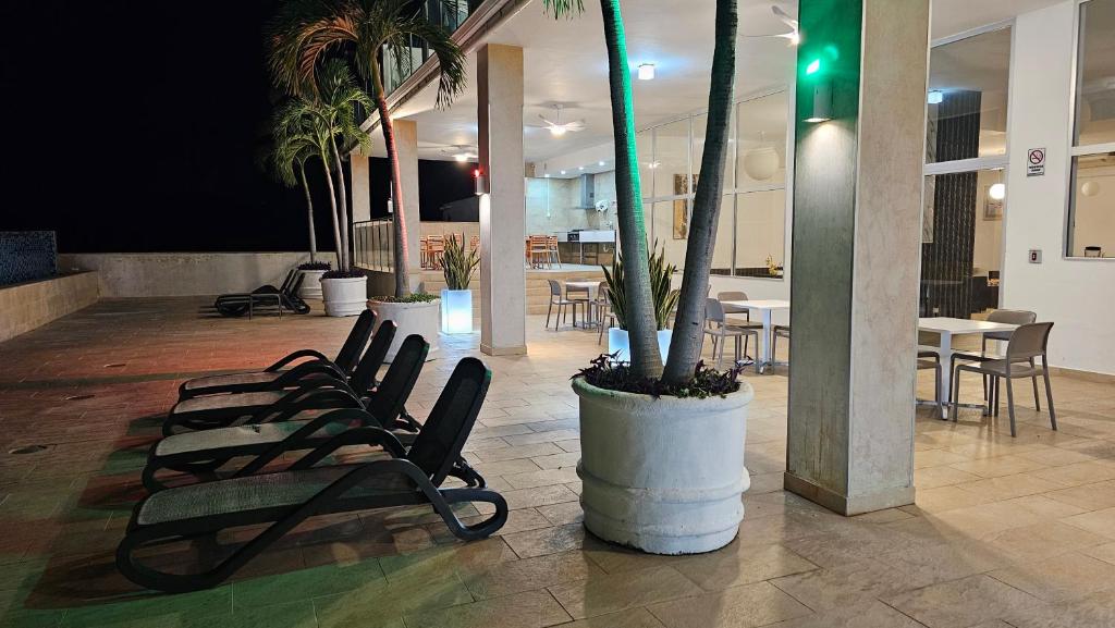 TV a/nebo společenská místnost v ubytování Cómodo Apartamento frente al Mar
