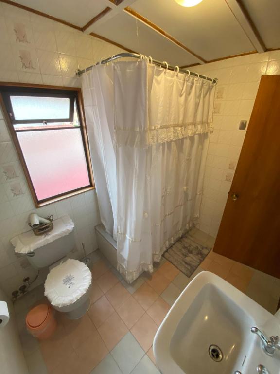 Koupelna v ubytování Casa Ocho