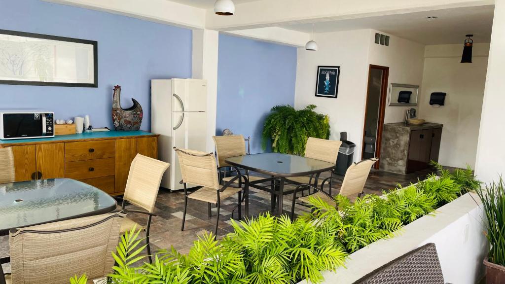 Kuchyň nebo kuchyňský kout v ubytování Hotel Boutique Ixaya