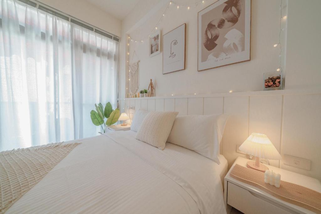 Letto o letti in una camera di 木Box田妍山色