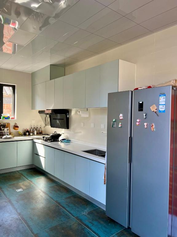 Kuchyň nebo kuchyňský kout v ubytování Gubeikou Great Wall Yunyeshu Boutique Guesthome