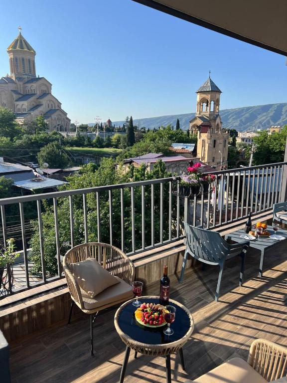 Balkón nebo terasa v ubytování Hotel Livin