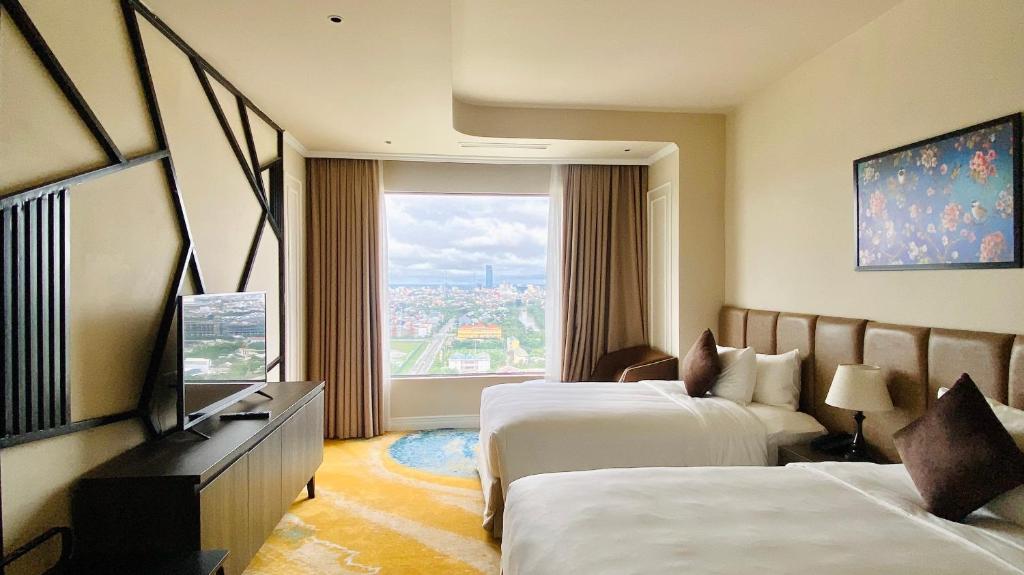 Phòng Luxury 2 Giường Đơn + Xe Đưa Đón Miễn Phí Đến Trung Tâm Thành Phố