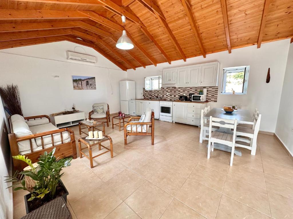 Kuchyň nebo kuchyňský kout v ubytování Trikoupis Villa