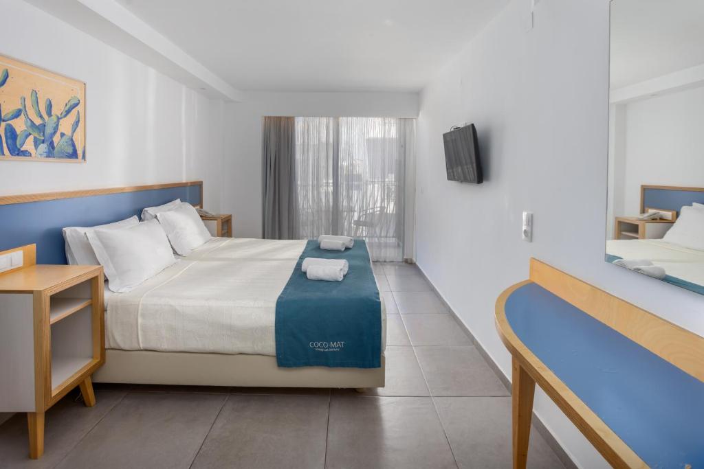 Posteľ alebo postele v izbe v ubytovaní Alia Beach Hotel by Estia